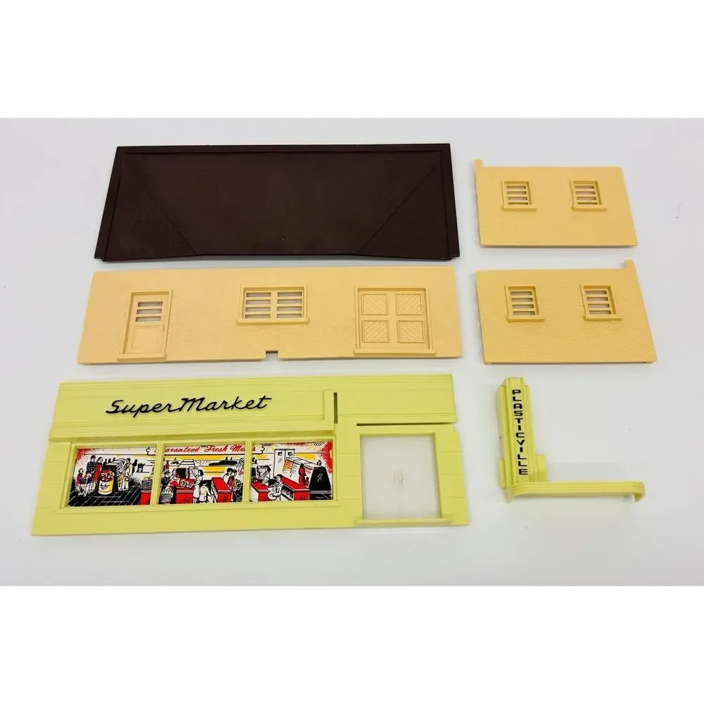 Plasticville O & S Gauge Super Market Kit SM-7 Complete w/ Box